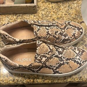 Snakeskin Slip-On Sneakers by JSlides